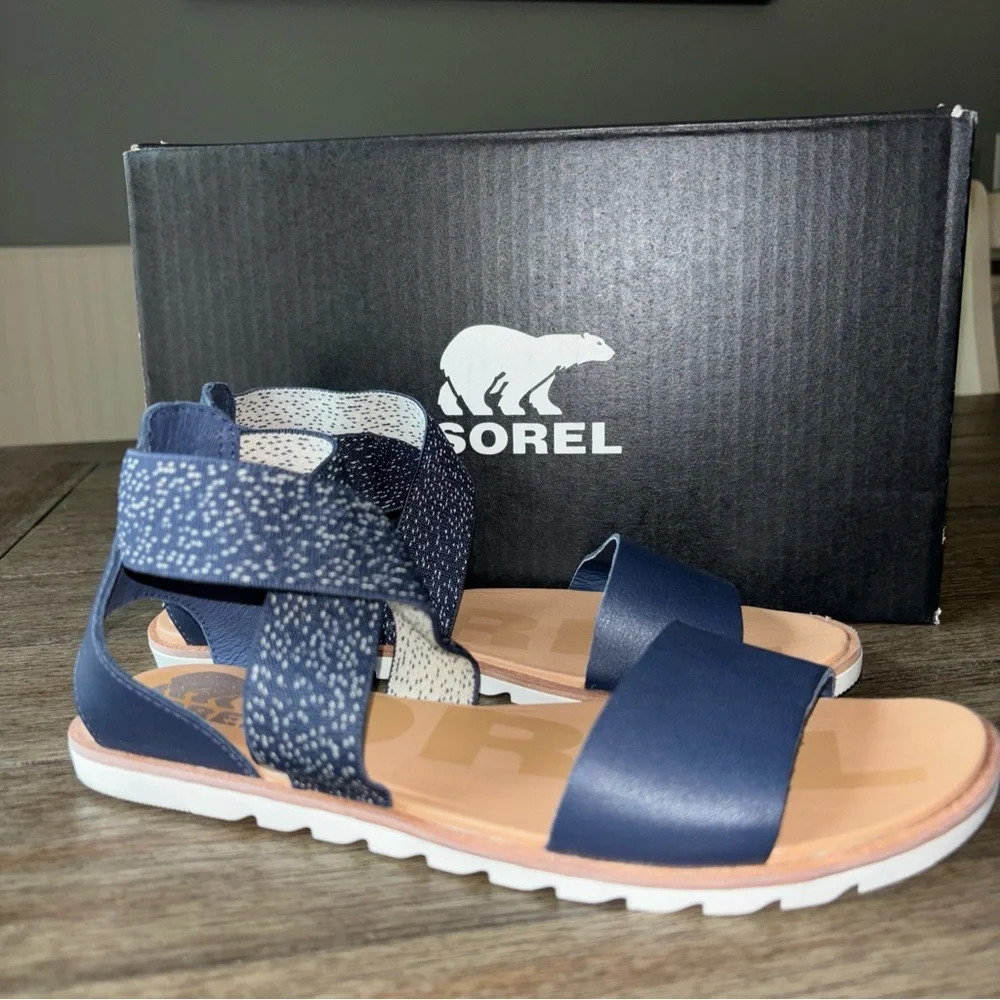 Sorel Midnight Blue Strappy Sandals